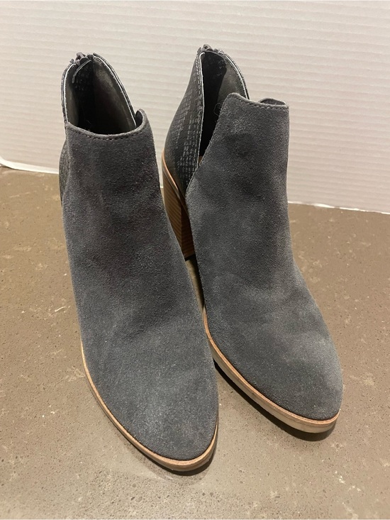 DV by Dolce Vita Shoes - DV by Dolce Vita Charcoal Gray Suede Ankle Booties